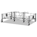 Rubbermaid Slim Jim Steel Dolly, 300 Lb Capacity, 20" X 32.5" X 9", Stainless Steel - RCP1956192