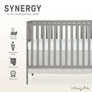 Synergy 5-In-1 Convertible Crib - Cool Grey