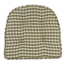 Gingham Tufted Chair Cushion - Set of 2