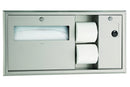 Bobrick B-3092 Recessed Toilet Tissue, Seat-Cover Dispenser and Waste Disposal, Right
