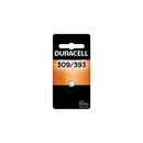 Duracell Silver Oxide 309/393 1.5 V 80 mAh Electronic/Watch Battery 1 pk, Pack of 6