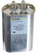 Titan Pro Oval Motor Run Capacitor,40 Microfarad Rating,370-440VAC Voltage - TOCF40