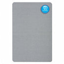 Quartet Push-Pin Bulletin Board, Fabric/Fiberboard, 36"H x 48"W, Light Blue - 7684BE