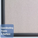 Quartet Push-Pin Bulletin Board, Fabric/Fiberboard, 36"H x 48"W, Gray - 7694G