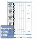 Quartet Gloss-Finish Steel In/Out Board, Wall Mounted, 34 inH x 23 inW, White/Gray - 33705