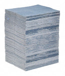 New Pig 19 in Absorbent Pad, Fluids Absorbed: Universal, Heavy, 34 gal, 100 PK - BLU101