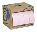 New Pig 60 ft Absorbent Roll, Fluids Absorbed: Chemical, Hazmat, Heavy, 7.9 gal, 1 EA - MAT342