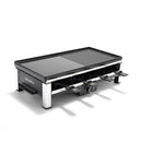 Ceramic Nonstick Ultimate Gourmet Grill-PFAS Free - Black: Indoor Smokeless Griddle, Raclette, 1500W