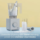 Obliterator 48 oz Countertop Blender for Smoothies, 1380W Motor to Crush Ice, Nuts, and Frozen Fruit with Stainless Steel Blade