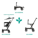 Lightweight And Compact Coast Rider Stroller - Grey