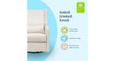 Arlo Recliner and Swivel Glider - Cream Linen