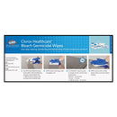Clorox Healthcare Bleach Germicidal Wipes, 12 X 12, Unscented, 110/Bucket - CLO30358