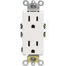 Leviton Decora 15 amps 125 V Duplex White Outlet 5-15R 1 pk
