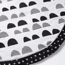 Round Activity Playmat Scallop - ™ Black/White