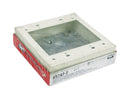 Legrand Square Steel 2 gang Electrical Box Ivory
