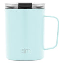 12oz Insulated Stainless Steel Modern Scout Mug with Clear Flip Lid Seaside