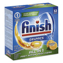 FINISH Dish Detergent Gelpacs, Orange Scent, Box Of 32 Gelpacs, 8 Boxes/Carton - RAC81053CT
