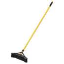 Rubbermaid Maximizer Push-To-Center Broom, 18", Pvc Bristles, Yellow/Black - RCP2018729