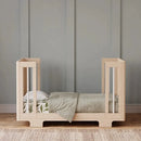 Yuzu 8-in-1 Crib with All-Stages Conversion Kits - Washed Natural with White