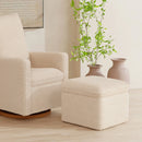 Cali Storage Ottoman - Chai Shearling
