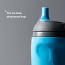 Insulated 9oz Sporty Spout Toddler Water Bottle - Orange & Blue
