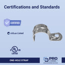Sigma Engineered Solutions ProConnex 3/4 in. D Zinc-Plated Steel 1 Hole Strap 3 pk, Pack of 20