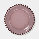 2-Pack 6.06" Glass Beaded Appetizer Plates