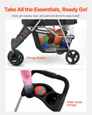 Pet Stroller - Foldable 3 Wheels with Brake