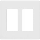 Lutron Claro White 2 gang Plastic Decorator Wall Plate 1 pk