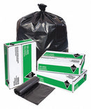 Tough Guy Recycled Material Trash Bag, 33 gal., LLDPE, Coreless Roll, Black, PK 125 - 31DK55