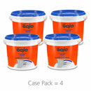 GOJO Citrus Fragrance Hand Cleaning Towels, 9 in x 10 in, 130 Wipes per Container, 4 PK - 6298-04