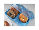 Reusable Air Tight Bagel Storage Container - Blue