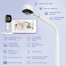 Smart Baby Monitor with 2 Cameras - White