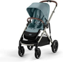 Modular Stroller - Taupe Frame with Sky Blue Seat