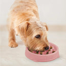Fun Feeder Slo-Bowl For Dogs - S - Pink