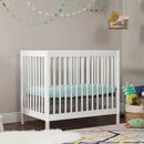 Gelato 4-in-1 Convertible Mini Crib and Twin Bed - White/Washed Natural