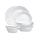 Winter Frost White 16-piece Mugless Dinnerware Set, Service for 4