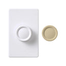 Lutron 5 amps Single Pole Rotary Fan Control Ivory, White 1 pk