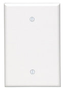 Leviton White 1 gang Thermoset Plastic Blank Wall Plate 1 pk, Pack of 25