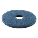 Boardwalk Scrubbing Floor Pads, 16" Diameter, Blue, 5/Carton - BWK4016BLU