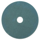 Boardwalk Aqua Burnishing Floor Pads, 19" Diameter, 5/Carton - BWK4019AQU