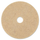 Boardwalk Natural Hog Hair Burnishing Floor Pads, 17" Diameter, 5/Carton - BWK4017NHE
