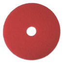 Boardwalk Buffing Floor Pads, 22" Diameter, Red, 5/Carton - BWK4022RED