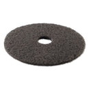 Boardwalk High Performance Stripping Floor Pads, 17" Diameter, Grayish Black, 5/Carton - BWK4017HIP