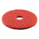 Boardwalk Buffing Floor Pads, 17" Diameter, Red, 5/Carton - BWK4017RED