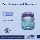 Sigma Engineered Solutions ProConnex 1 in. D Die-Cast Zinc Rain-Tight Compression Connector For EMT