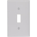 Leviton Gray 1 gang Thermoset Plastic Toggle Wall Plate 1 pk, Pack of 25
