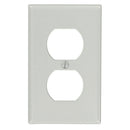 Leviton Gray 1 gang Thermoset Plastic Duplex Wall Plate 1 pk, Pack of 25