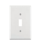 Leviton White 1 gang Thermoset Plastic Toggle Wall Plate 1 pk, Pack of 20