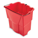 Rubbermaid Wavebrake 2.0 Dirty Water Bucket, 18 Qt, Plastic, Red - RCP2064907
